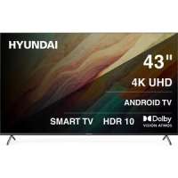 Телевизор Hyundai H-LED43BU7010 H-LED43BU7009 LED 43" Android TV Frameless черный/черный 4K Ultra HD 60Hz MEMC DVB-T DVB-T2 DVB-C DVB-S DVB-S2 USB WiF